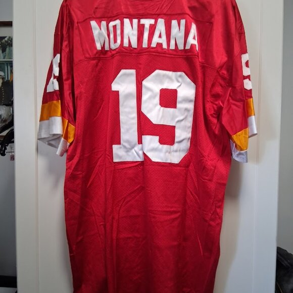 Vintage Throwback Stars Joe Montana #19 Kansas City Chiefs Football Jersey XXL - Picture 3 of 6